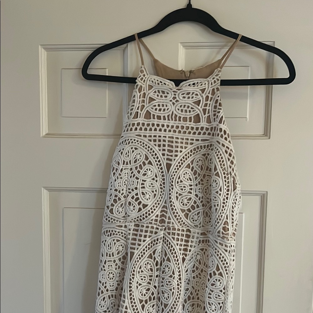 DO+BE White Sleeveless Halter Sundress